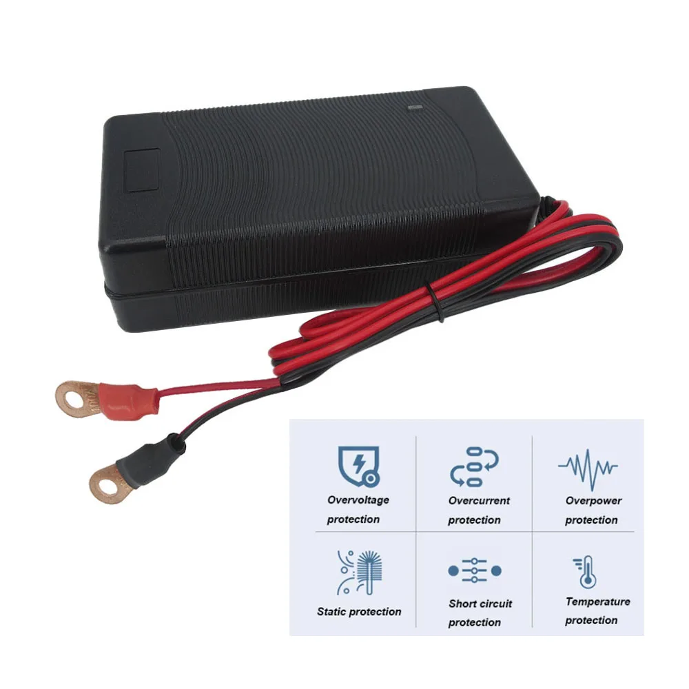14.6V 10A 15A 20A Lifepo4 Fast Charger 4S 12V 12.8V Iron Phosphate Energy Storage Battery RV Charger Copper Nose M8 Connector