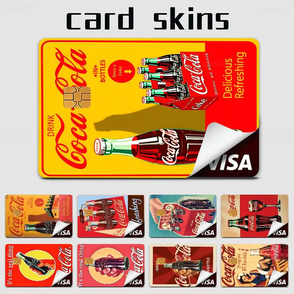 C-Coca C-cola 100% gran oferta Amine tarjeta bancaria de débito de crédito tarjeta de autobús película pegatina de piel