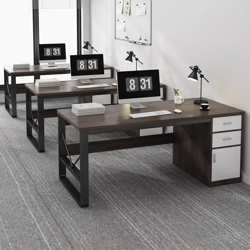Staff desk simple modern staff and chair combination office desk household simple  omputer desk