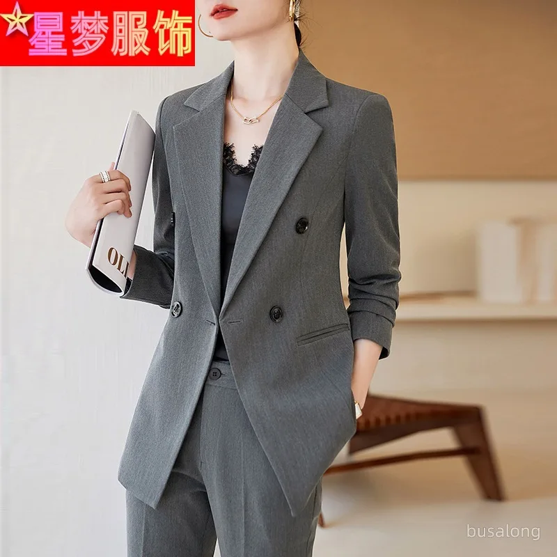 Business Suit Women's High-End Business Suit Workplace Commuter Formal Wear Jewelry Shop Building Sales Department Workwear Autu