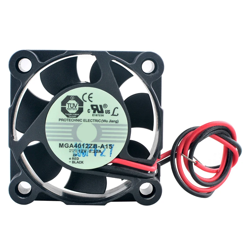 MGA4012ZB-A15พัดลม4ซม. 40มม. 0.20A DC12V 40x40x15มม. ตลับลูกปืนแบบคู่พัดลมทำความเย็นความเร็วสูงสำหรับแหล่งจ่ายไฟ
