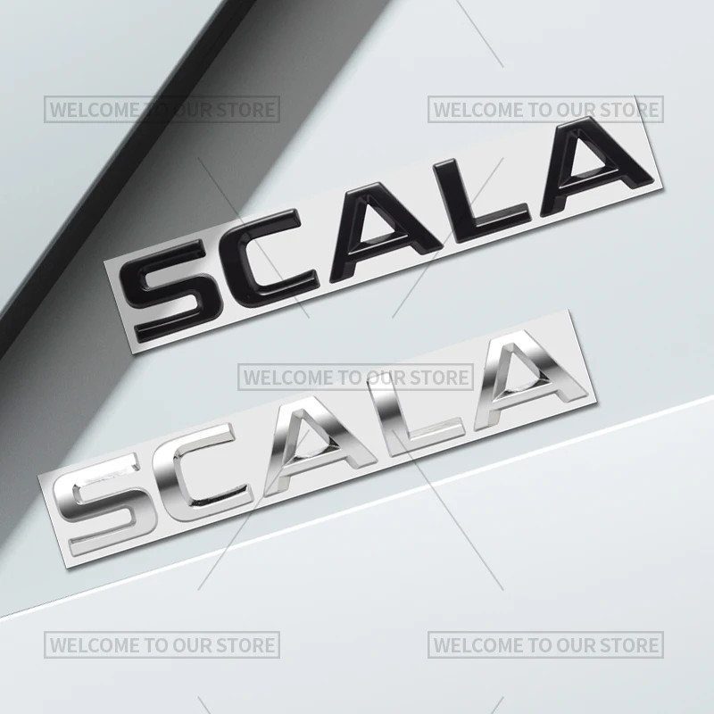 Estilo de coche 3D para emblema de letra Scala línea deportiva VRS Monte Carlo insignia pegatinas de Metal calcomanías para maletero trasero accesorios para automóviles
