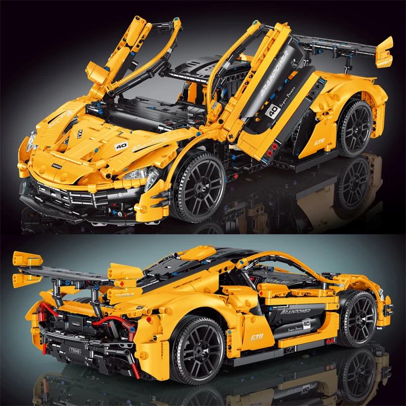 2298pcs MOC Technical 1:10 RC Sports Car Building Blocks Assembling Racing Bricks Model Toys for Children Birthday Gift Set