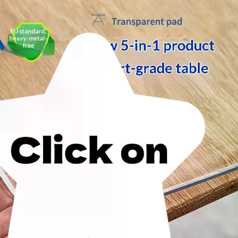 1Pc PVC Transparent Tablecloth Thickened Heat Resistant Waterproof And Oil Resistant Dining Table Mat For Home Use Supply