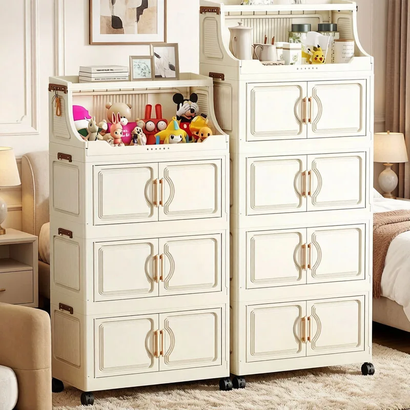 Dustproof Wardrobe Closet Organizer Multi-scene Storage Folding Locker for Home Organization view 3