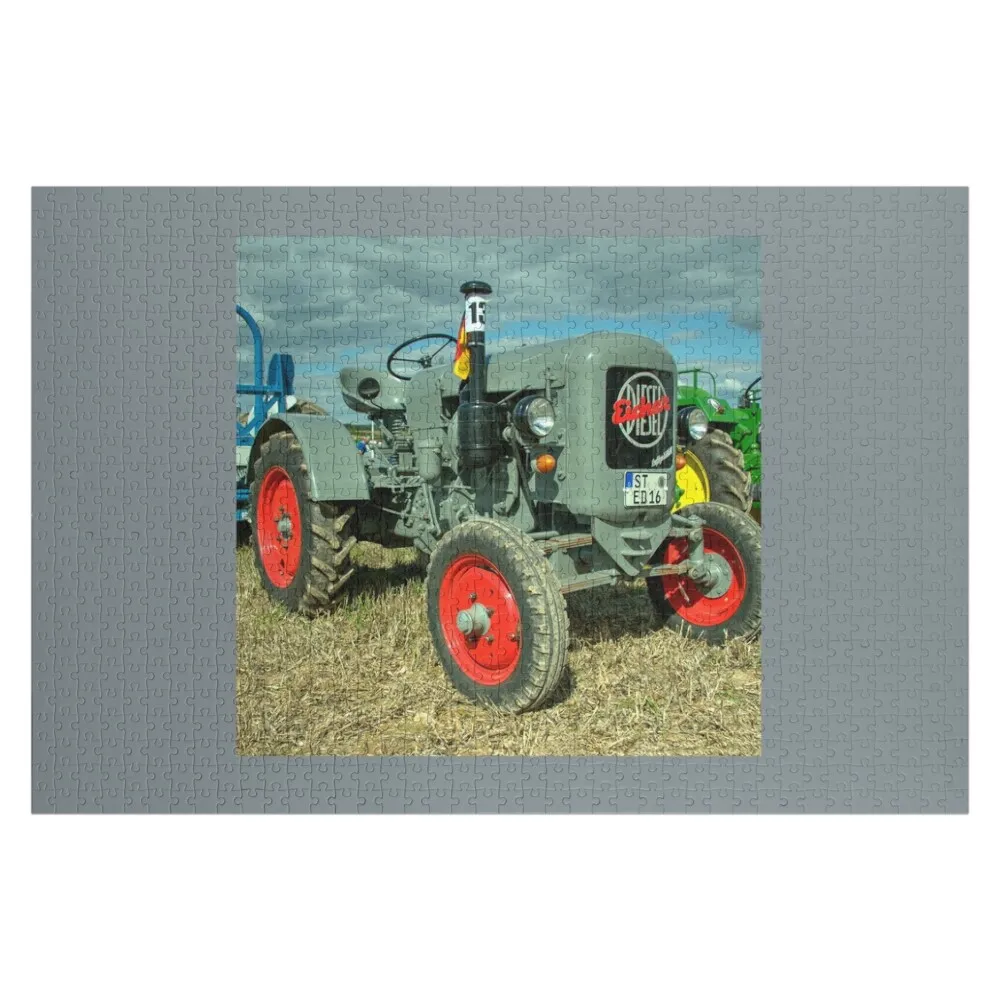 

Eicher Diesel Tractor Jigsaw Puzzle Photo Personalized Gifts Customizable Child Gift Puzzle