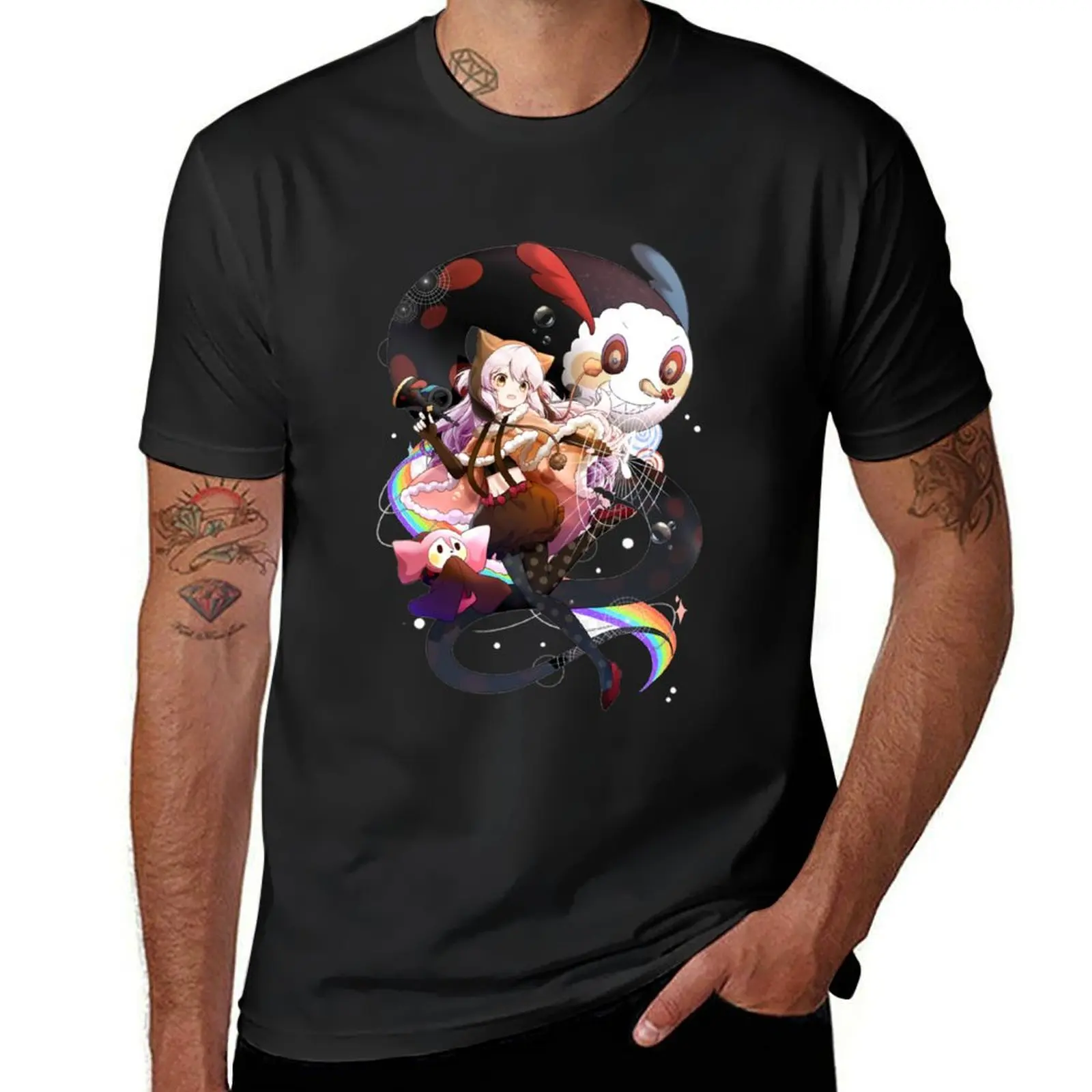 Puella Magi Madoka Magica T-Shirt korean fashion Short sleeve tee mens t shirts