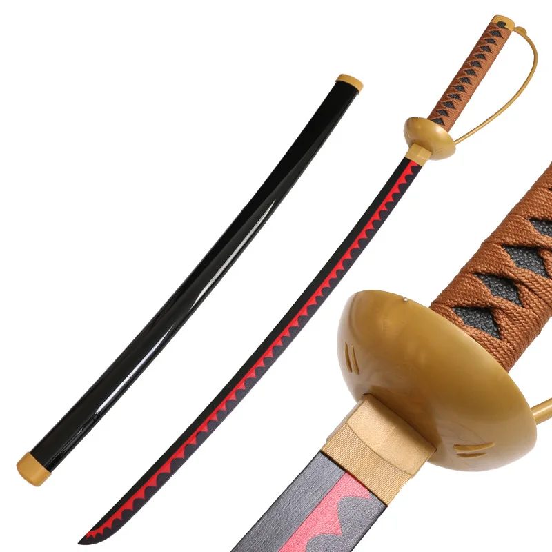 Épées Roger médiévales 104cm/40,94 pouces, périphériques d'anime, accessoires de modèle en bois avec gaine, affichage de pratique de Cosplay, ornements d'extérieur