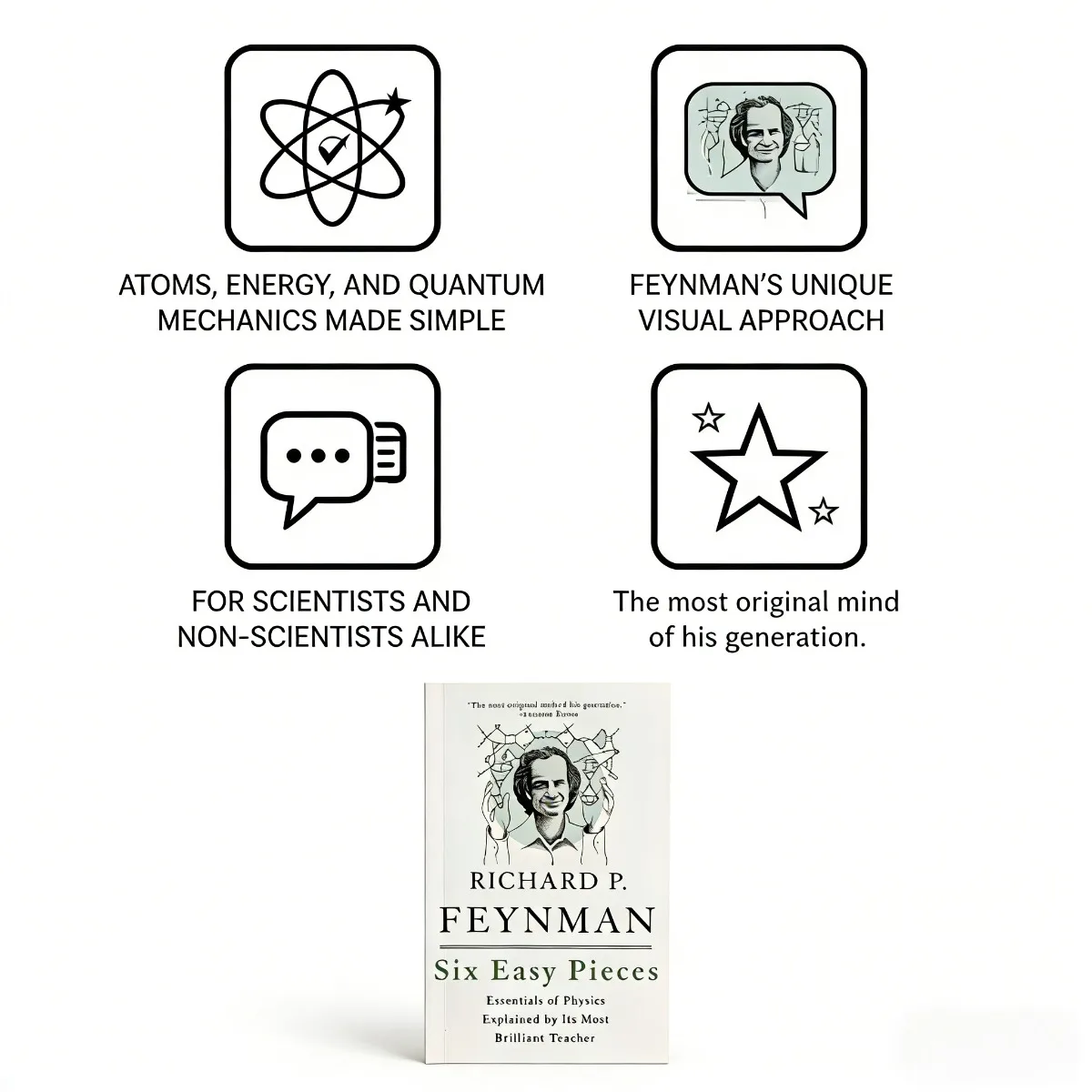 Six Easy Pieces: Physics Basics & Science Learning Guide, Essentials of Physics By Richard P. Feynman