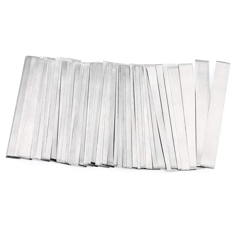 25/50pcs Length 100mm Lithium Battery 18650 Nickel Plated Steel Sheet for Battery Welding Machine Spot Welder DIY Projects
