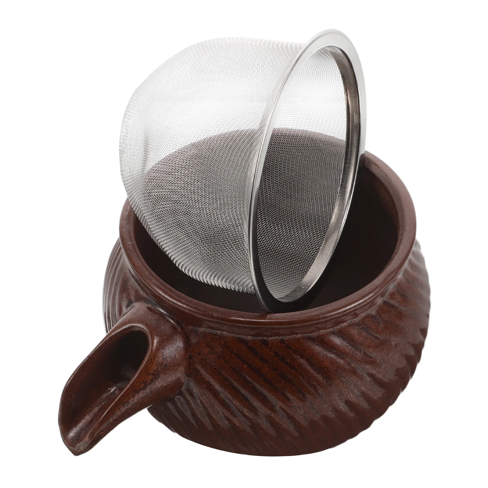 

Ceramic Water Fountain Jar 3.93x3.93x2.87 Outdoor Indoor Flowing Circulating Feature for Garden Pond Tabletop Decor Aquarium