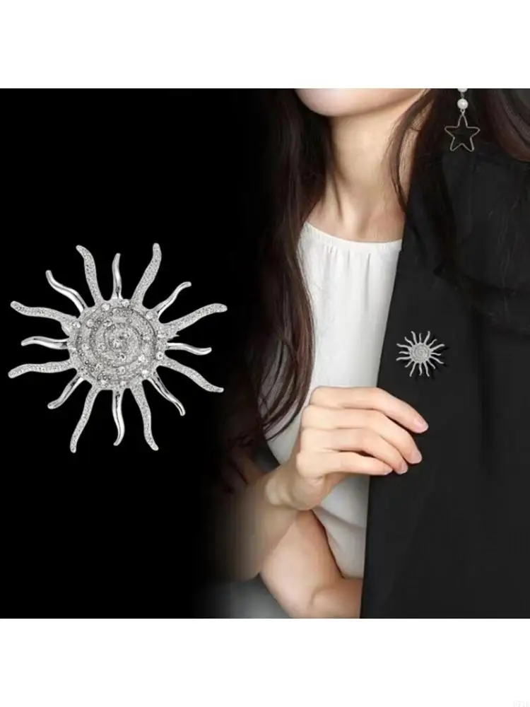  Floral Fashion Pin Sturdy Corrosion Resistant Metal Stylish Wearable Gift