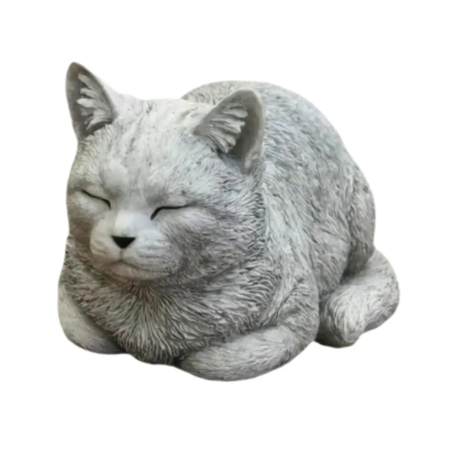 Memorial Cat Ornament Decorations Resin Gift Unique Outdoor Cat Statue