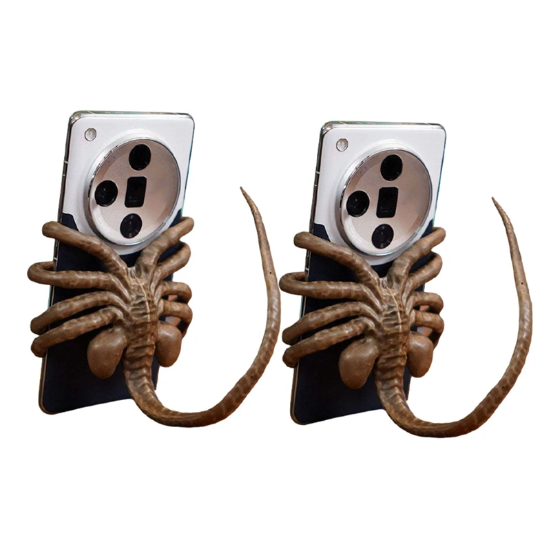 Face Hugging Mobile Phone Holder Halloween Horror Face Adsorption Decoration Adjustable Mobile Phone Holder