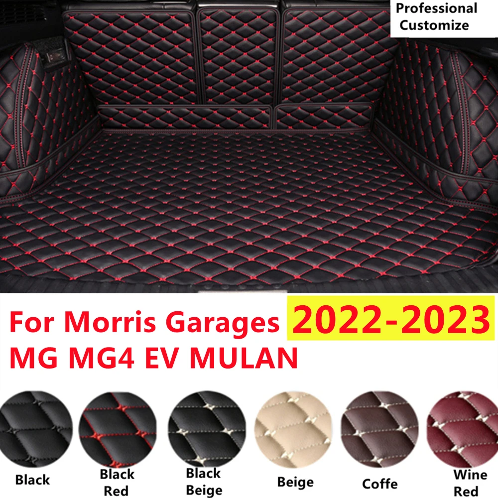 SJ Full Set Custom Fit For Morris Garages MG MG4 EV MULAN EH32 Auto Fittings Car Trunk Mat Tail Boot Tray Rear Cargo Liner XPE