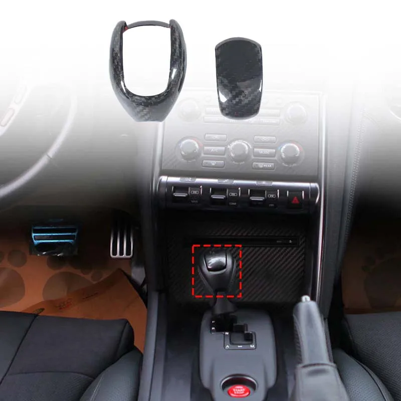 

For Nissan GTR R35 2008-2016 car interior modification accessories, center console tailgate cover made of genuine carbon fiber