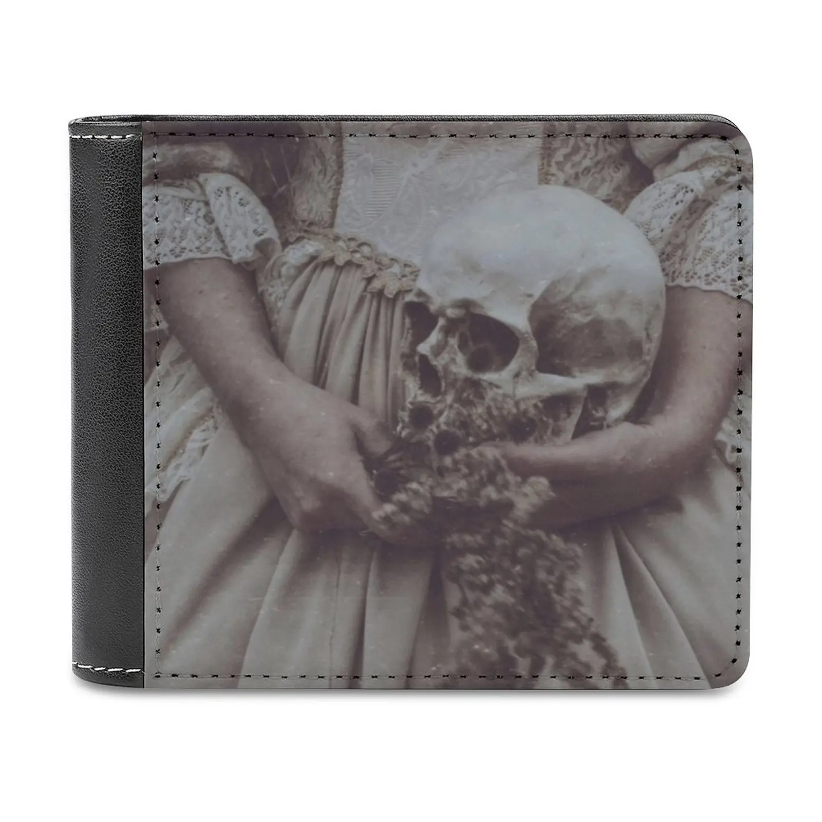 Nature Sufficeth Unto Herself Men's Wallet Leisure Travel Lightweight Portable Wallets Short Style Male Purse Goth Pastel Death