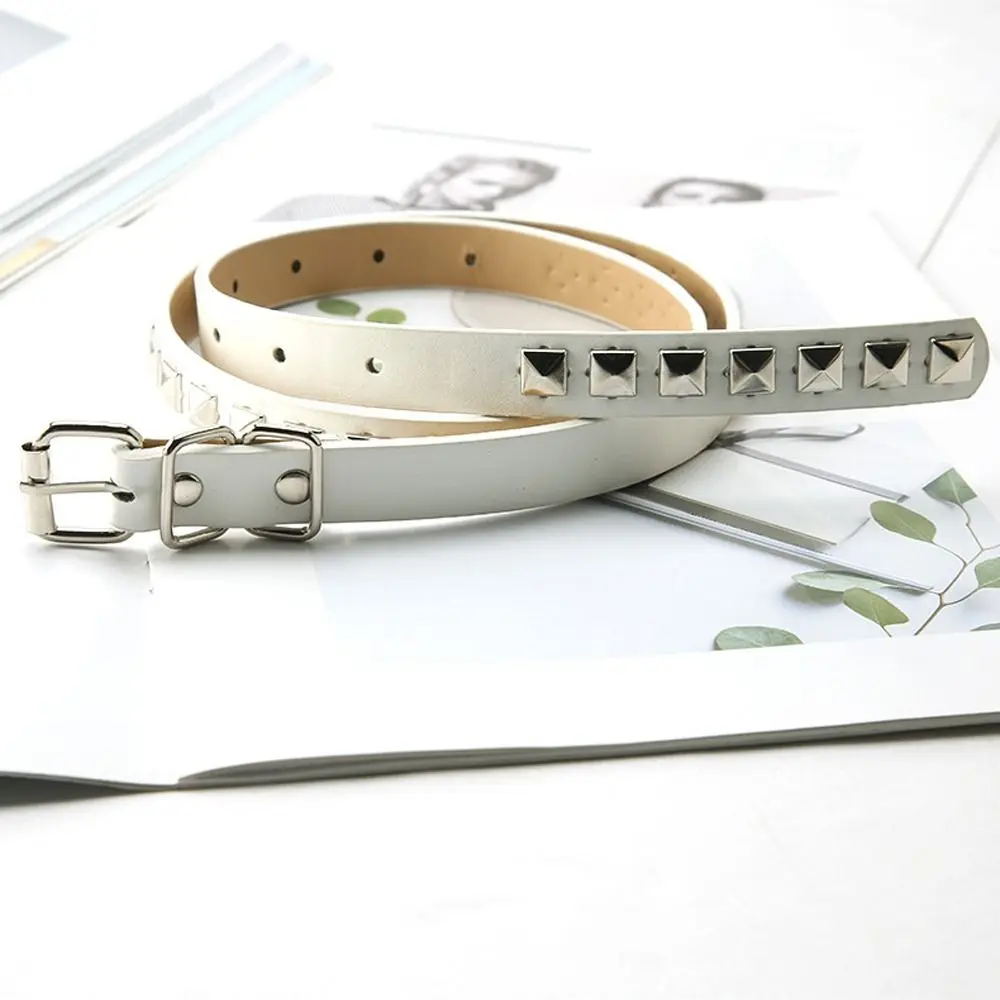 Punk Elegant Gothic For Men Belt Accessories Metal Buckle Women Waistband PU Leather Rivet Waist Belts Waist Strap