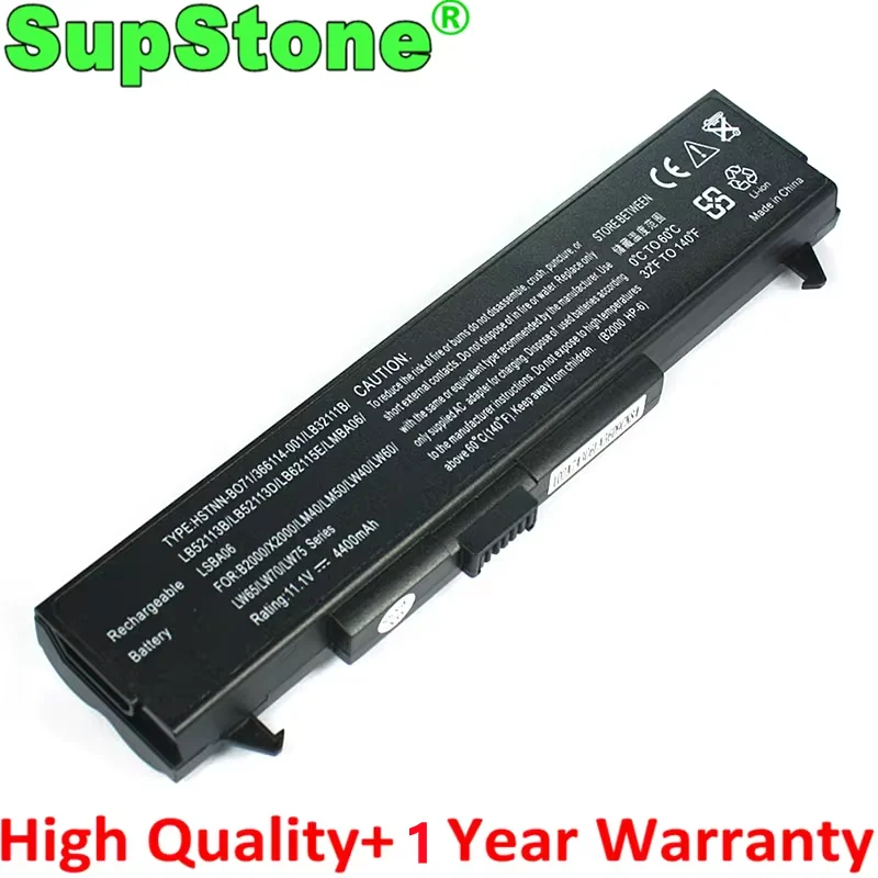 

SupStone LB32111B LB52113B LB52113D BO71 Laptop Battery For LG LE50 LM60 LM70 LS50 R400 R405 RD400 LS70 LS75 LS45 For HP B2000