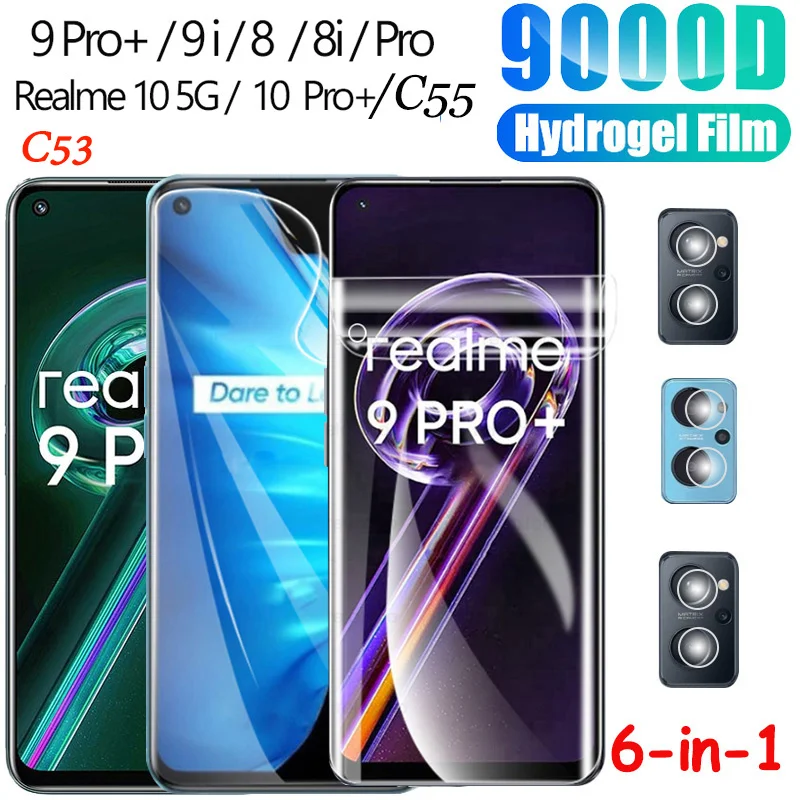 

realme c 53,realme c55 Hydrogel Film realmi 9 pro Screen Protector realme 10 pro plus 8 i Pelicula reamle 9 pro plus gtneo5 film