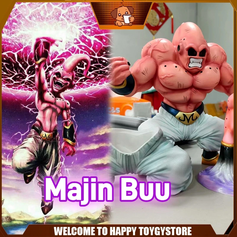 

New 24cm Dragon Ball Majin Buu Gk Anime Action Figure Figurine Collectible Pvc Statue Doll Desktop Model Toys Gifts