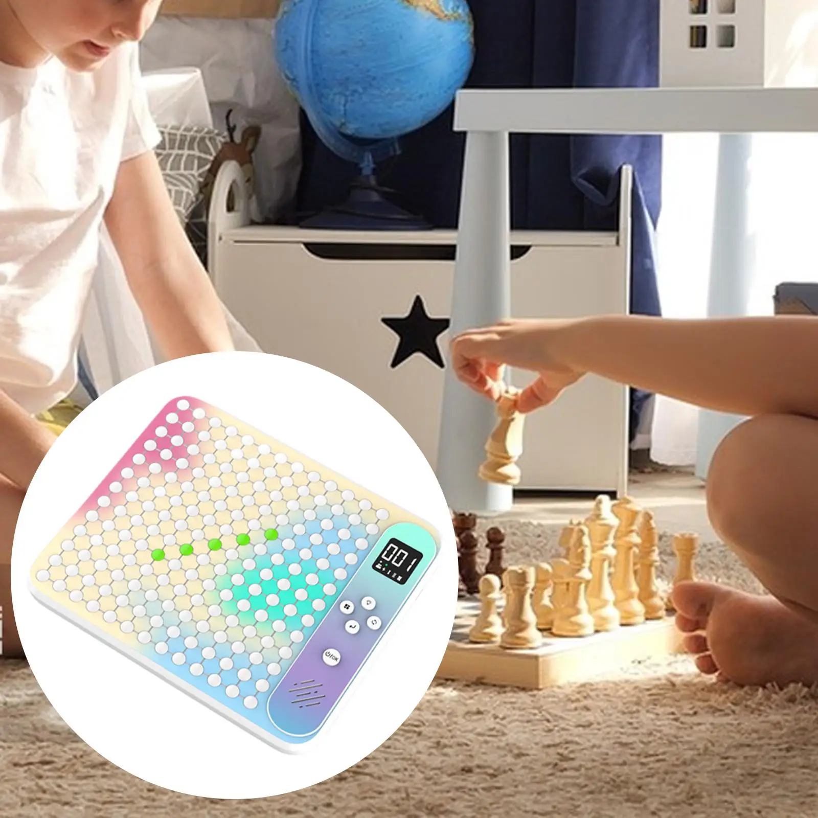 

Умная шахматная доска для детей, электронная игрушка, украшение, легкий 17, стратегия