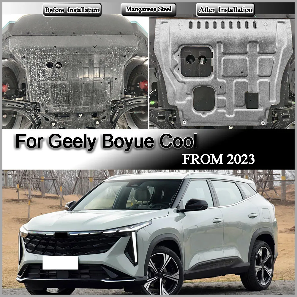 For Geely Boyue‌‌ Cool 2023 1.5T Protective Plate For Motor Front Battery Reary Battery Chassis Gaurd Board Protection Plate