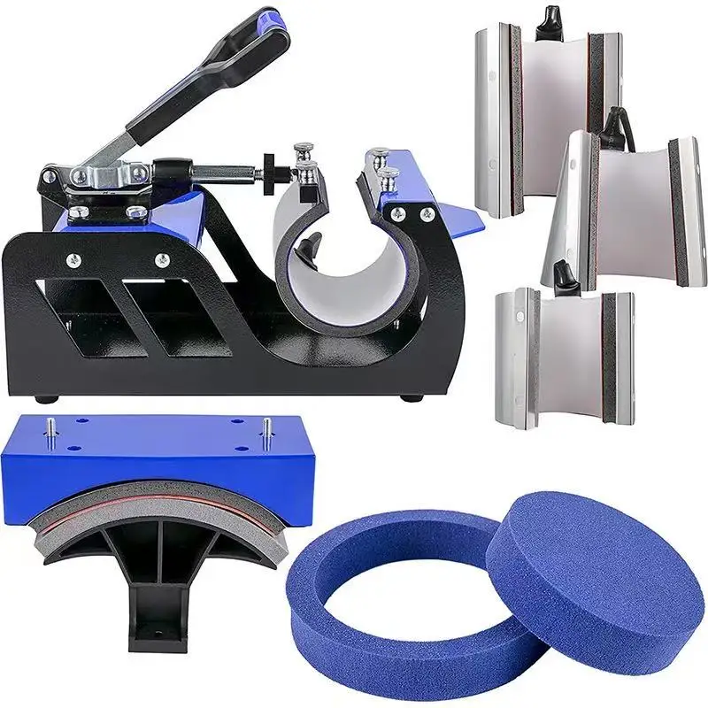 360° Rotatable Swing Heat Press Combo Multifunction Heat Transfer Printer for DIY Custom Gifts and Small Print Shop