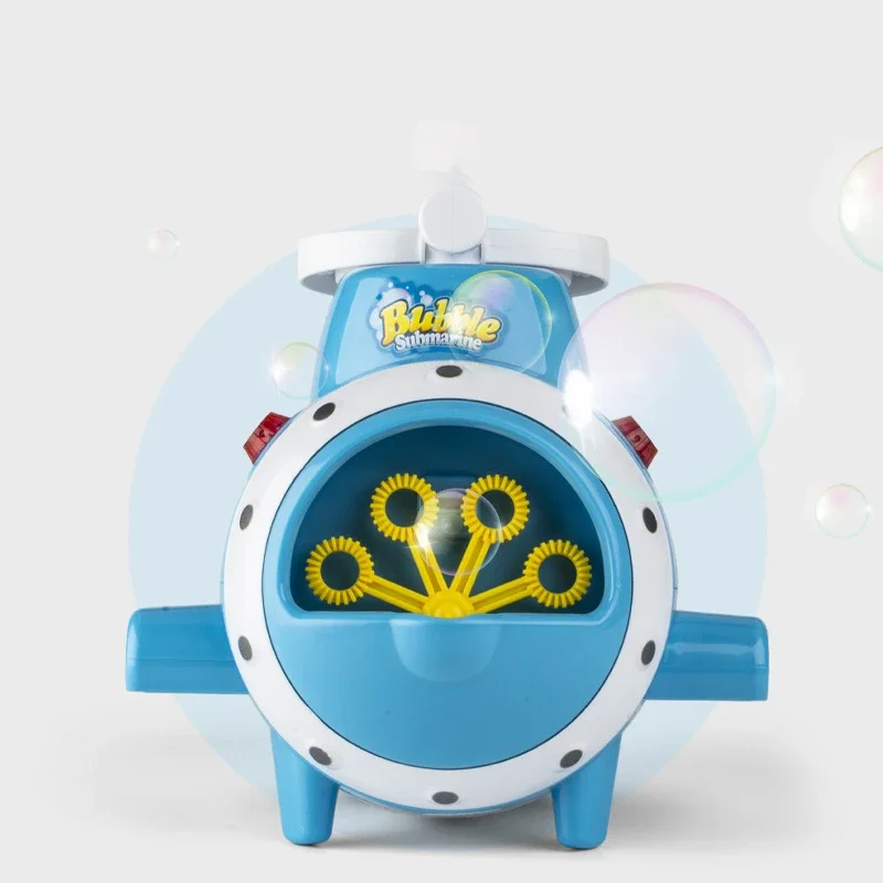 การ์ตูน Bubble Machine ไฟฟ้าอัตโนมัติสบู่ Bubbles ปืนแบบพกพาฤดูร้อนชายหาดกลางแจ้งของเล่นสําหรับเด็กของขวัญเด็ก