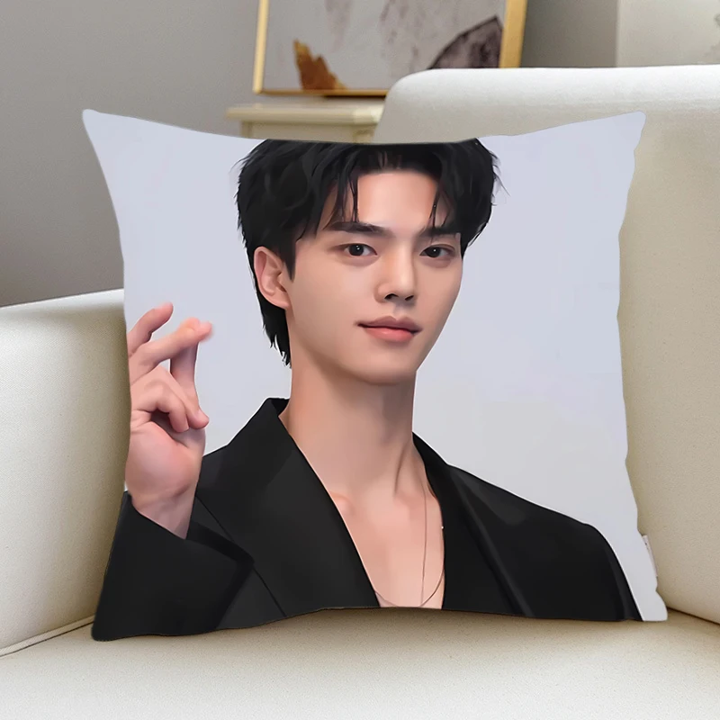 Pillow Cover S-Song-Kangs kpop room bedroomo office coffee shop car Dakimakura Throw Pillows iving room Pillowcase Home Decor