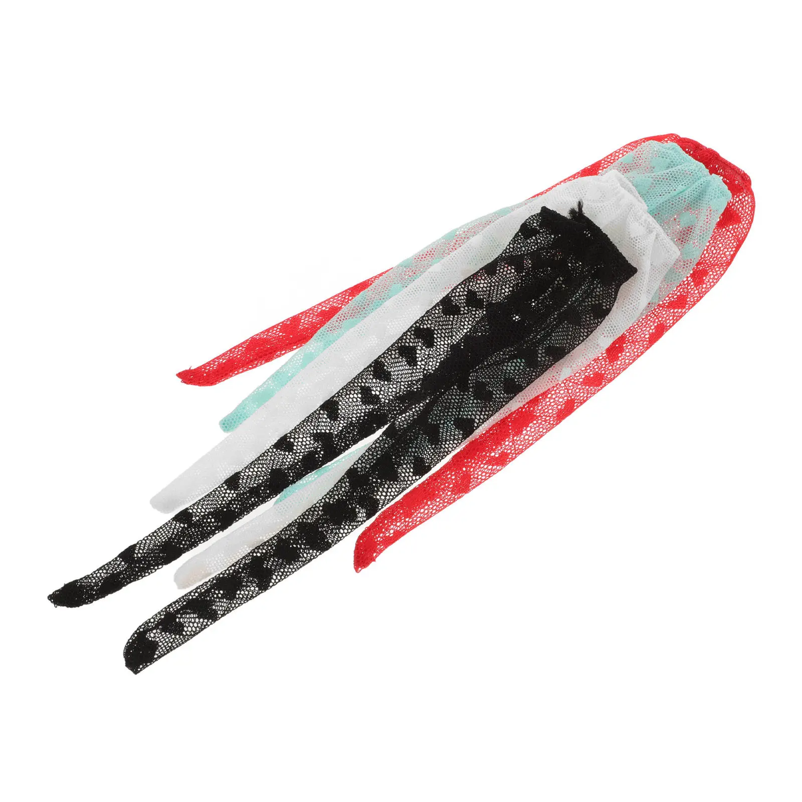 

4Pcs Socks Lace Stockings Tights Decorative Accessories Replacement Outfits Durable Easy Storage Foldable Compact Lightweight