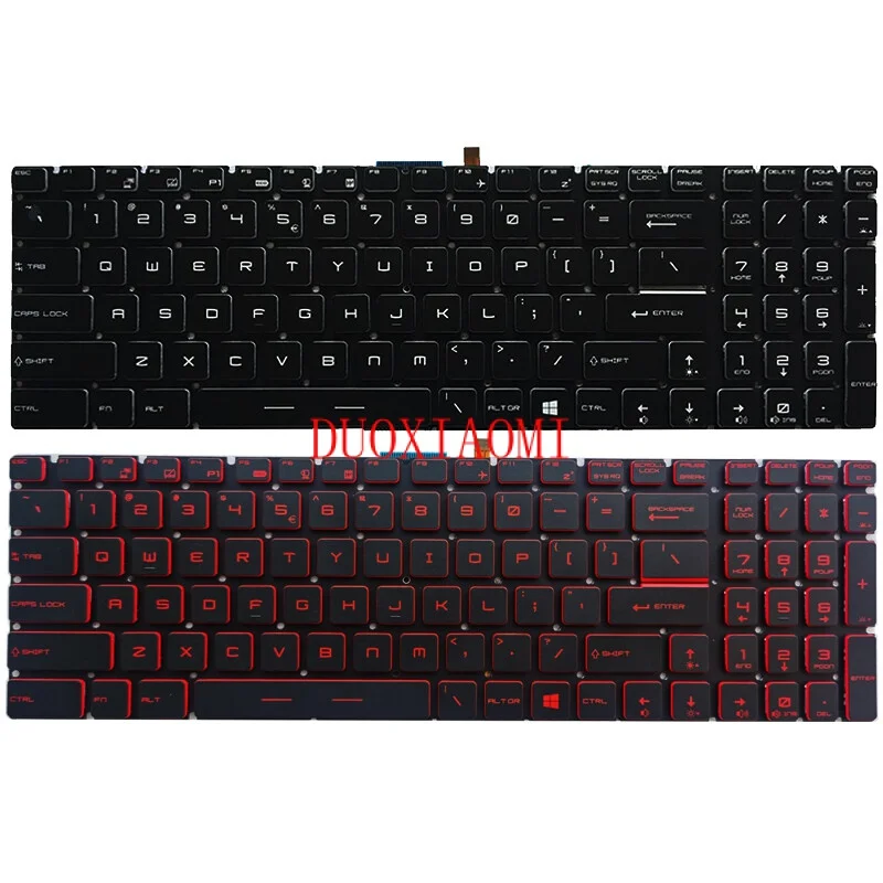 Laptop for MSI GF75 Thin 8RC 9RD 9RD MS-17F1 MS-17F2 MS-17F5 US Backlit Keyboard