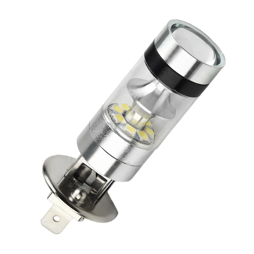 H1 LED Fog Light Bulbs 2pcs 100W Total 20 For SMD 5W per Lamp for DRL and Front Fog Driving Applications 6000K