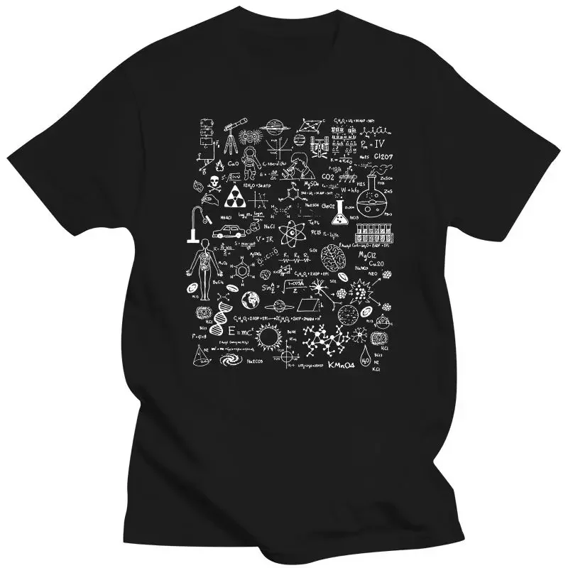 Science Physic Math Chemistry Biology Astronomy T Shirt Mens Clothing   men clothing  harajuku  oversized t shirt