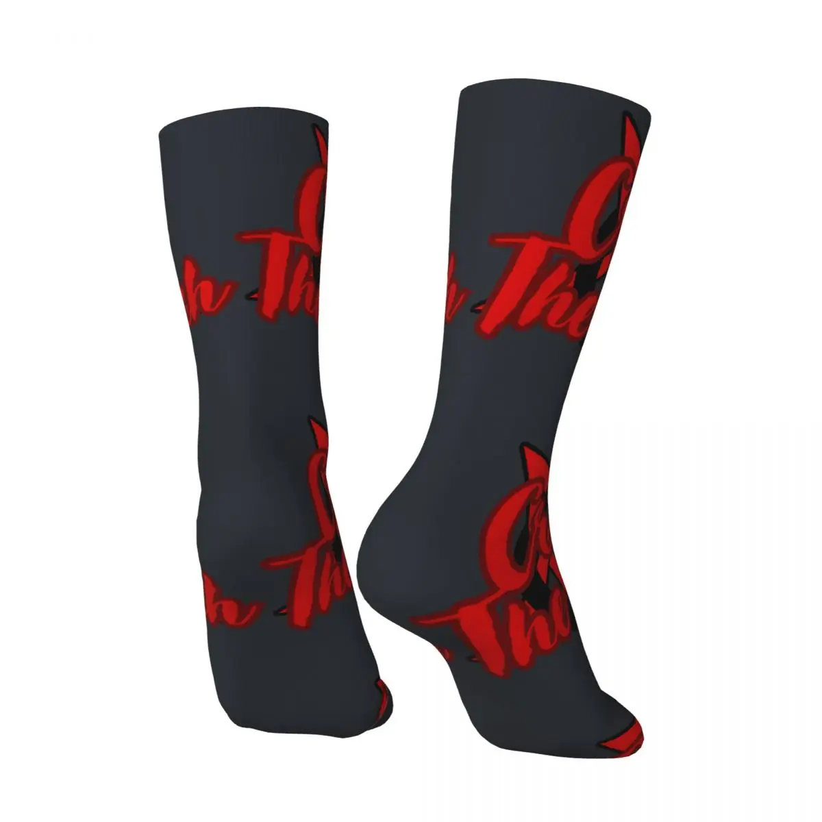 FunnyRED Sock for Men Hip Hop Vintage Bambie Thug Happy Quality Pattern Printed Boys Crew Sock Novelty Gift