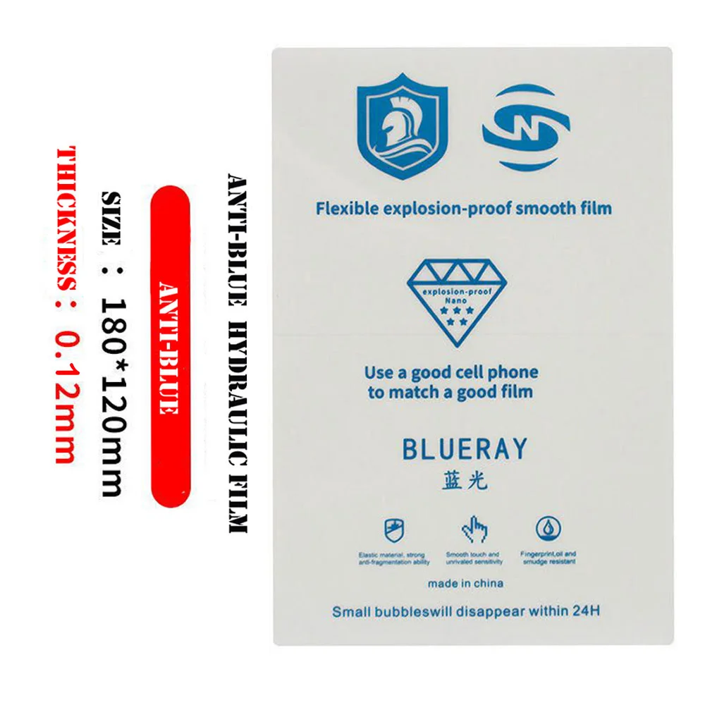 فيلم هيدروجيل من مادة TPU، واقي عالي الدقة، طبقة قطع شفافة، ورقة خصوصية بلوري مقاومة للانفجار، واقي شاشة ميكا هيدروجيل #5