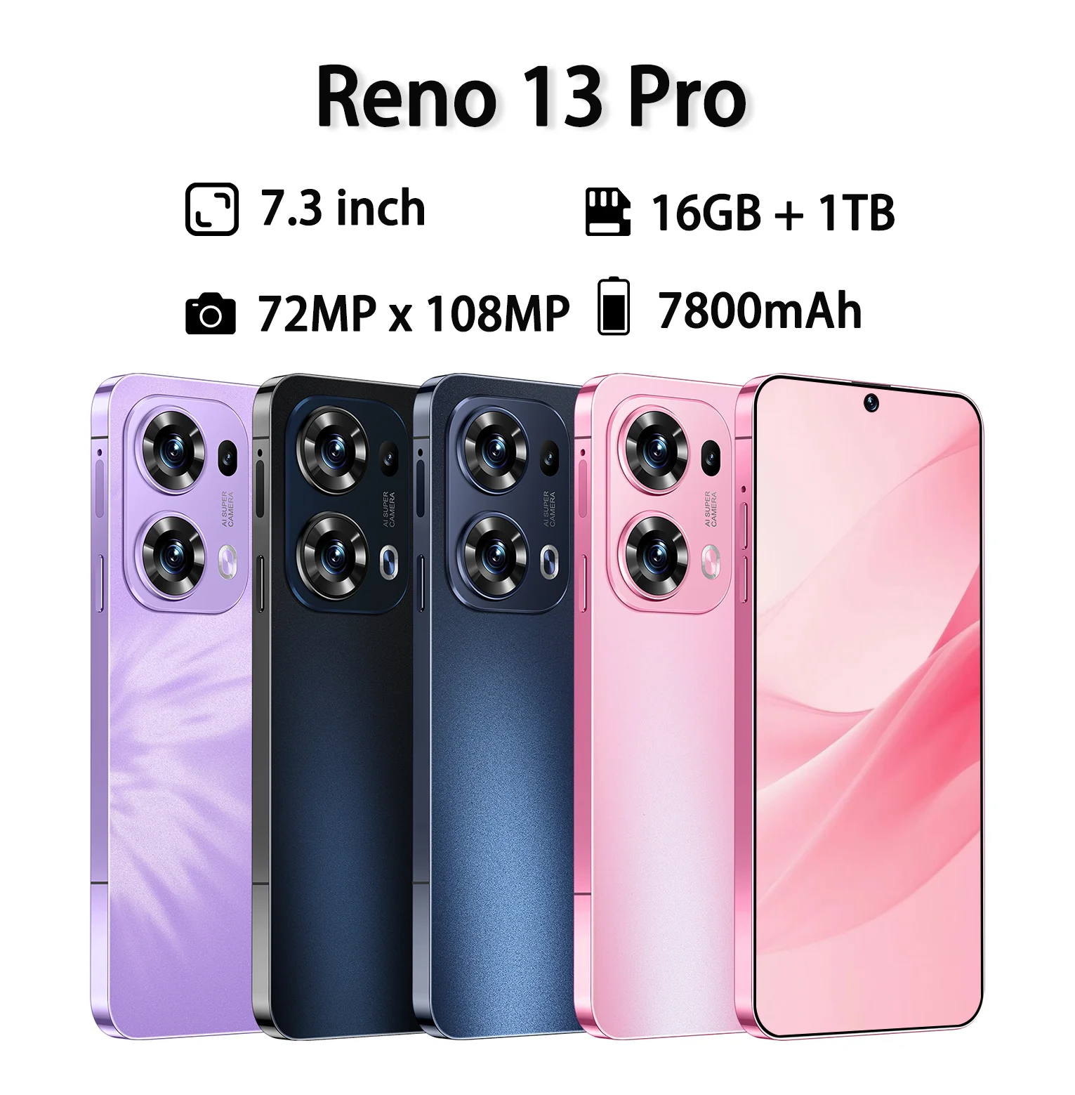 

NEW 2026 The phone case is used for Reno13 Pro 7.3inch HD Global Edition silicone phone case Original Android accessories