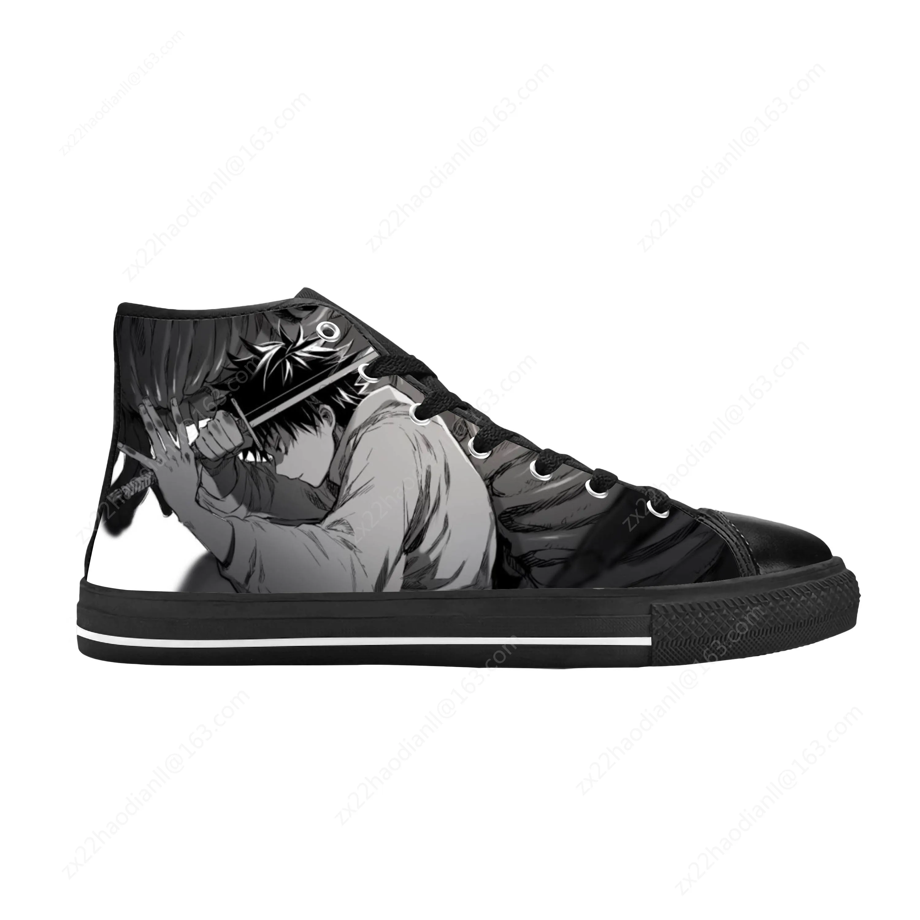 Japanese Anime Manga Jujutsu Kaisen Okkotsu Yuta Casual Cloth Shoes High Top Comfortable Breathable 3D Print Men Women Sneakers