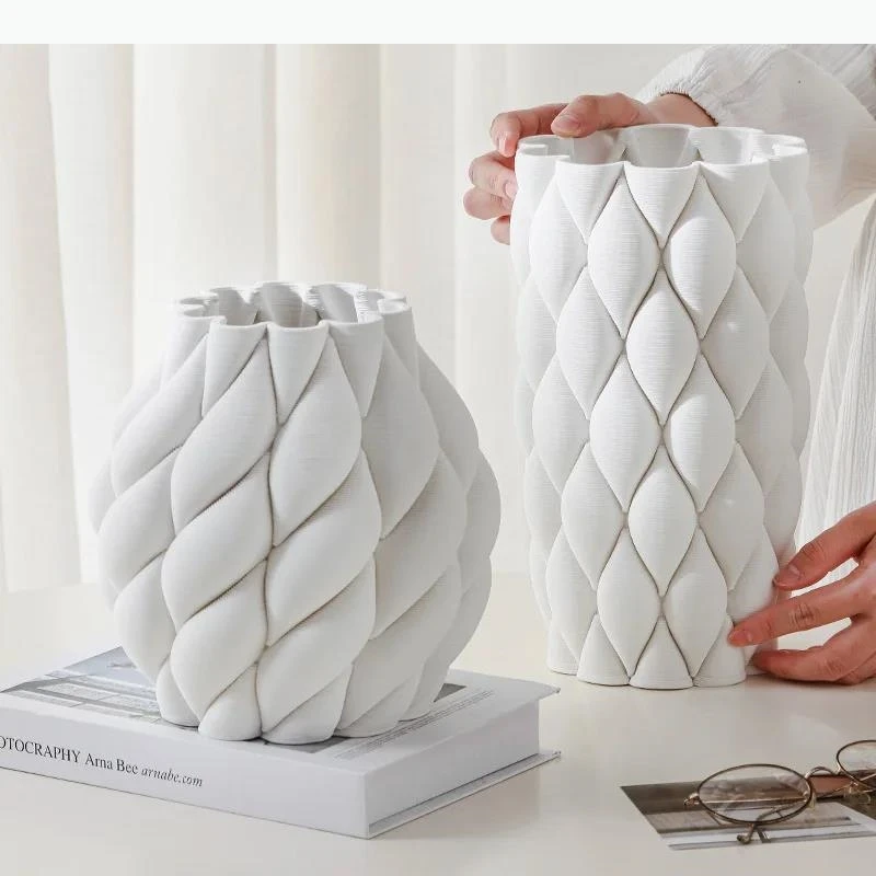 Minimalism Ceramics Vase Plant Pot Table Decoration Ornaments Flower Arrangement Flowers Vases Room Aesthetic Decor