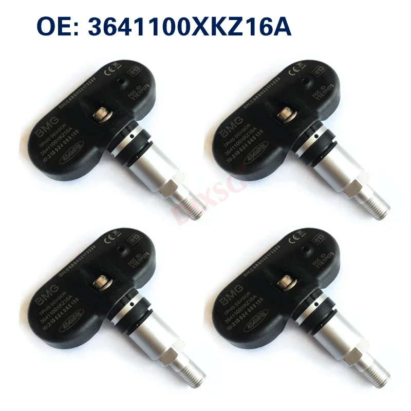 

Комплект из 4 датчиков давления в шинах TPMS 3641100XKZ16A 433 МГц для GREAT WALL HAVAL H6 H6 SPORT Voleex C50 2010-2016 годов выпуска