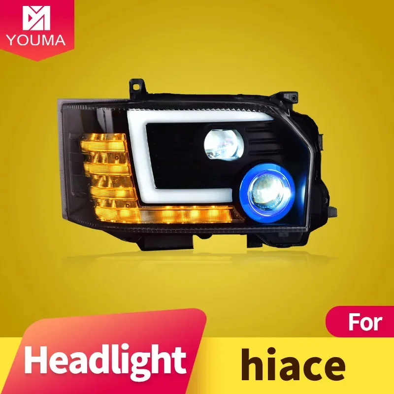 

Car Styling Head Lamp for Toyota hiace 2005-2018 Headlights LED Headlight Projector Lens DRL Auto Accessories