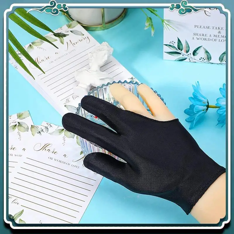 A65G-66 шт. бильярдные перчатки с 3 пальцами, кий, шутер, перчатки для бассейна, спортивные перчатки для женщин и мужчин, как левая и правая рука, черные