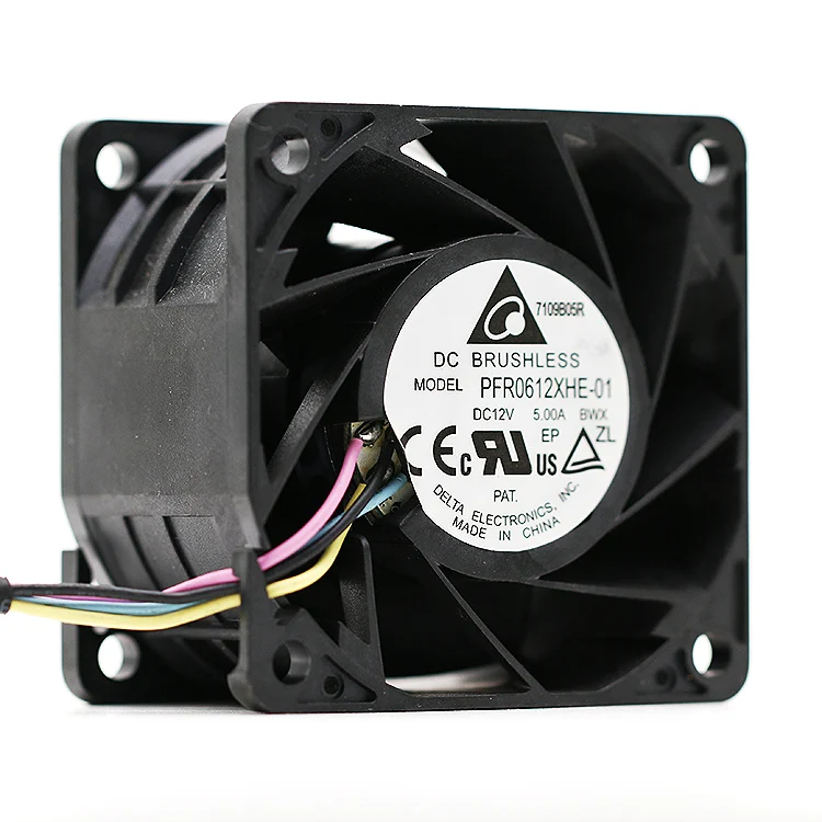 

New for delta PFR0612XHE-01 6038 12V 5.00A 60*60*38mm server inverter pwm 4-pin axial cooling fan