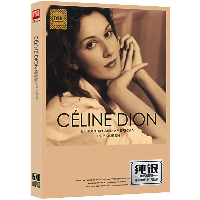 

Classic Celine Dion Music CD Greatest Hits Album I'm Alive 2pcs Music Record Cosplay Walkman Car Soundtracks Box Collection Gift