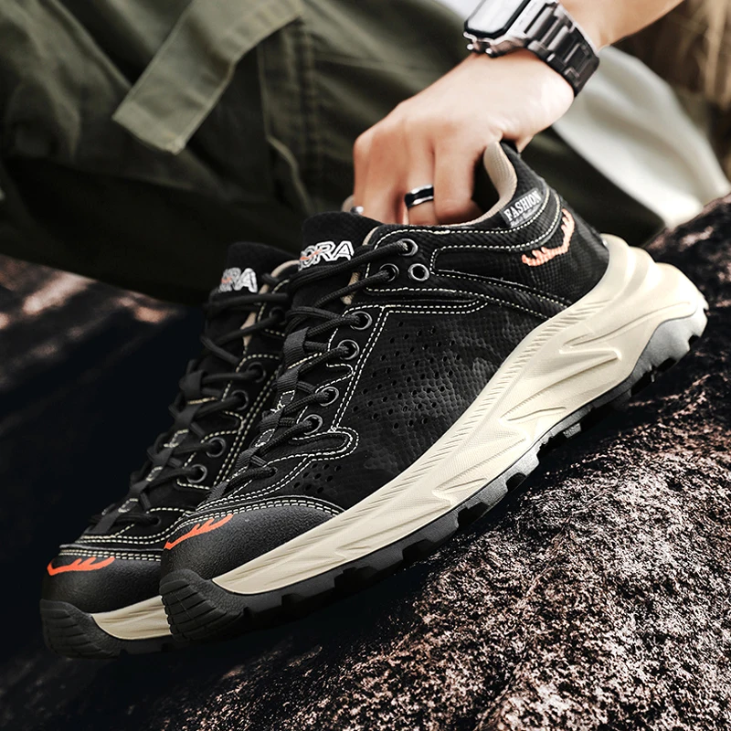 

Men's shoes 2025 new spring and autumn sports shoes, durable and lightweight running shoes, breathable for teenagers, middle sch