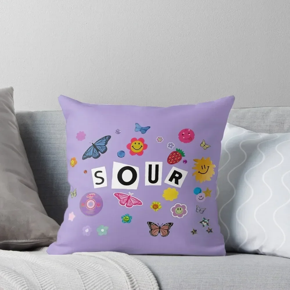 Sour all stickers Throw Pillow Couch Cushions Sofa Cushion Christmas Pillow Christmas Covers For Cushions pillow