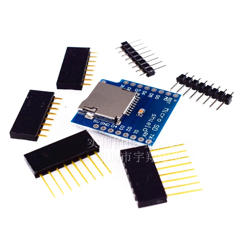 10PCS Micro SD Card Shield For D1 Mini TF WiFi ESP8266 Compatible SD Wireless Module For D1 Mini