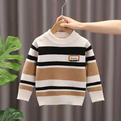 1-10 Years Boys' Sweater Autumn And Winter New Fashion Warm Children's Sweater Cute Baby Jumper Kids Knitted Base Shirt