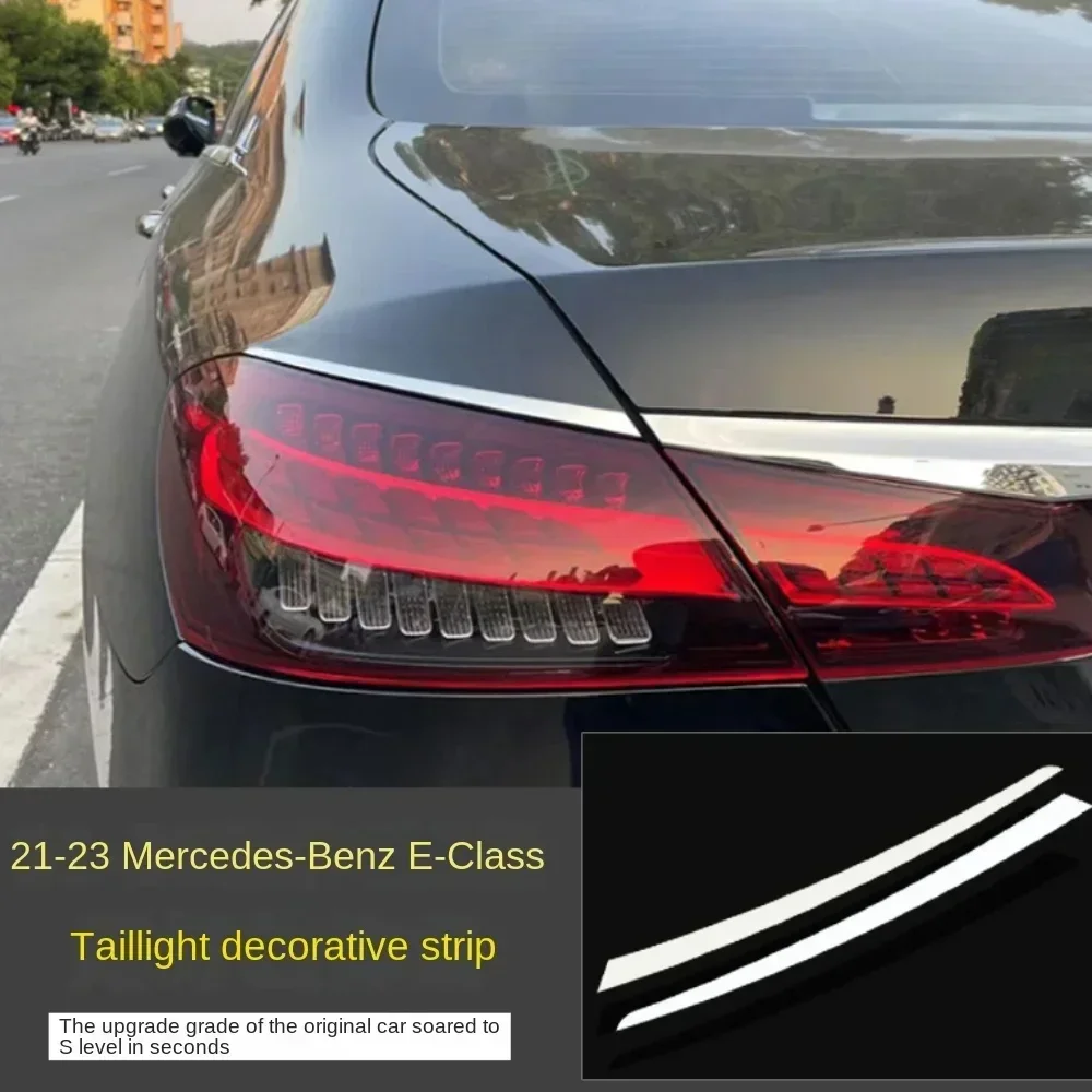 For Mercedes-Benz E-class E300L 16-23 models rear light decorative strip  modified trunk taillight body stickers