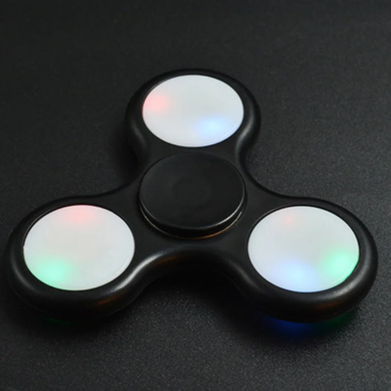 ZK30 Creative LED Light Luminous Fidget Spinner Changes Hand Spinner Golw in the Dark Stress Relief Toys For Kids